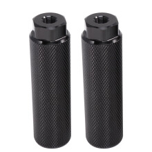 Eease 1 Pair Bike Pedal Stunt Pegs with Big Hole - Black