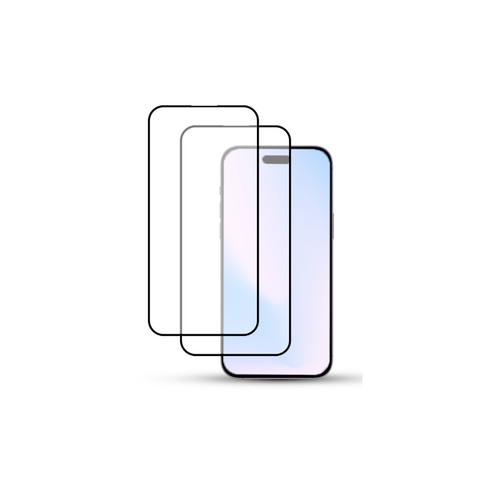 2-Pack Compatible With Iphone 15 Screen Protector - Tempered Glass 9H - Super Quality 3D 9322103596749