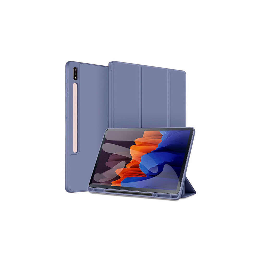 Case For Compatible With Samsung Tab S9 Plus 12.4\" Magnetic Folio Case Pen Slot Storage Auto Sleep/Wake Lavender Purple 9322103596435