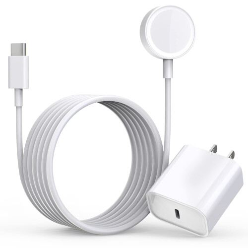 Φορτιστής USB C 20W με καλώδιο 6,6 ποδιών, συμβατός με το Apple Watch, Γρήγορη φόρτιση για Apple