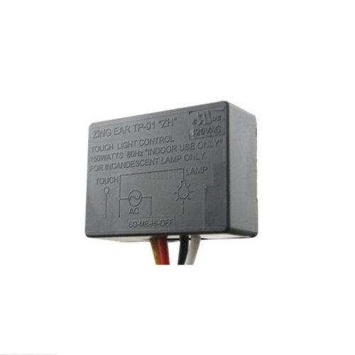 Módulo de controle de interruptor dimmer de toque Zing Ear TP-01ZH3Way com sensor 2