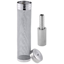 0.5 Diffusion Stone with Beer Dry Hopper Filter,300 Micrometre Mesh Stainless Steel Hop Strainer