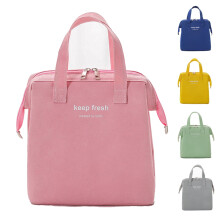 Oxford-Lunchtasche für Damen und Kinder mit Reißverschluss und Kühltasche, Modell 2023, große Kapazität, Camping-Picknicktasche, Rosa