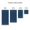 Mainstays Performance Solid 6-teiliges Badetuchset, Indigo 6