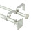 Σετ διπλών κουρτινόξυλων Urbanest Square Urn, 5/8", 84"-120", από κασσίτερο 1
