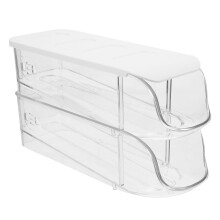 Scatola per la conservazione delle uova, 2 vassoi per ripiani del frigorifero, organizer per uova, accessori in plastica