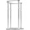 Adjustable Undercounter Basin Support Rod Steel 66cm for Ceramic Sink Installation Silver 2