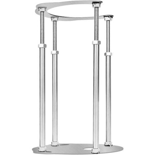 Adjustable Undercounter Basin Support Rod Steel 66cm for Ceramic Sink Installation Silver 1