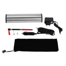 Compressore d'aria portatile per pneumatici auto, gonfiatore per pneumatici ricaricabile con display LCD digitale e illuminazione a LED, uscita ad