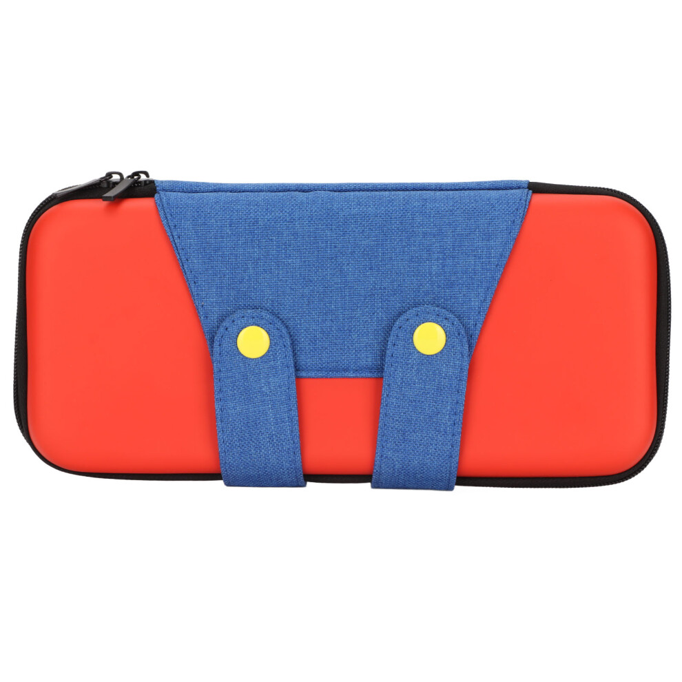 Nintendo Switch Carry Case With Adjustable Capacity, Cute Design And Protective Material Waterproof Oxford For Travel Storage Accessories Blue/Red 9169997886712