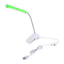 Fleksibel metalslange skrivebordslampe med 360 graders rotation øjenplejende LED-klipslampe justerbar belysning til kontor hjemmestudie USB-drevet