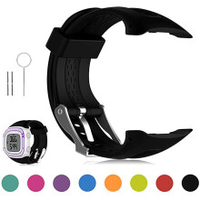 Szilikon csuklópánt Garmin Forerunner10/15-höz, kompatibilis cserepánt, kiváló minőségű szilikon, strapabíró, kényelmes viselet a