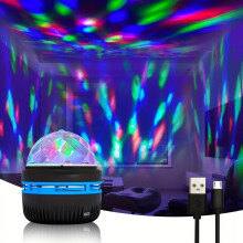 Luminária Noturna e Projetor Oceânico Zynic com 14 Efeitos, Lâmpada LED com Mudança de Cor para Quarto, Festa, Decoração de Casa, 1 Unidade