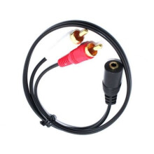 Cable adaptador RCA CSYANXING para conector de 3,5 mm, 50 cm, chapado en oro, mejora la calidad de audio.