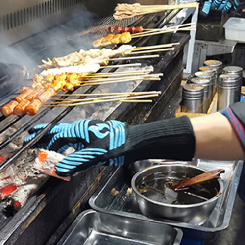 Γάντια BBQ Yonrjhukm ανθεκτικά στη θερμότητα, αντιολισθητικά, αντιεγκαύματα για φούρνο 1