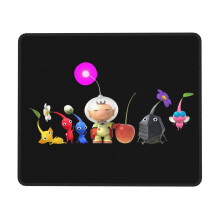 Pikmin Mauspad mit Gummirand, Schreibtischunterlage, Schreibunterlage, Multicode-Gamepad für Computer und Laptops