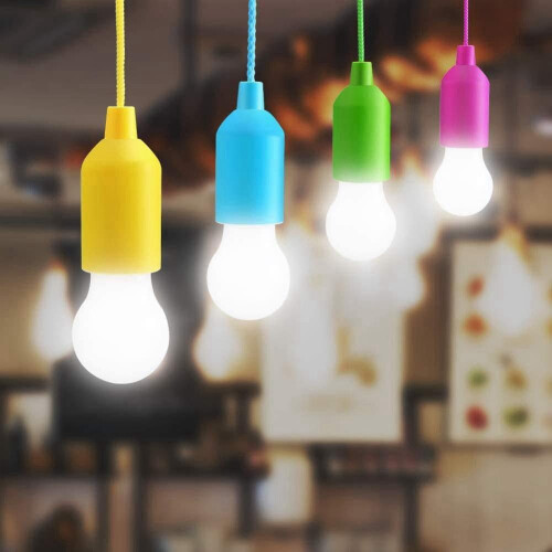 Φορητή πολύχρωμη λάμπα σχοινιού Feiona Led, ρετρό φωτιστικό, μικρό νυχτερινό 2