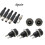 Mosiee5Pair DC12V Αρσενικό θηλυκό βύσμα στήριξης σε πάνελ με βύσμα τροφοδοσίας 4