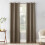 Sun Zero Cooper Textured Thermal-Lined Blackout Energy-Efficient Grommet Curtain Panel, 40"x63", Mocha (Single Panel) 1