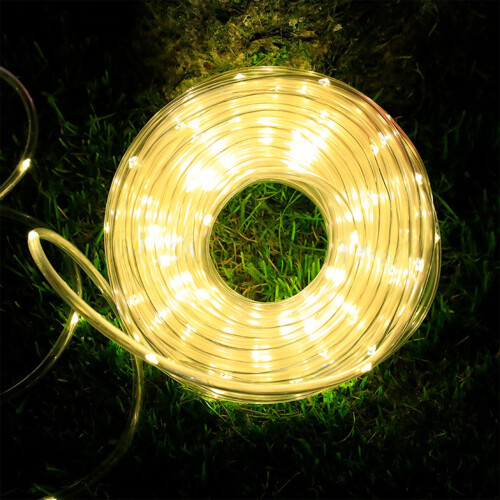 ZOELNIC73ft200LEDs Χριστουγεννιάτικα Ηλιακά Φωτιστικά με Σωλήνα από Σχοινί, Λωρίδα, 1