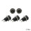 Mosiee5Pair DC12V Αρσενικό θηλυκό βύσμα στήριξης σε πάνελ με βύσμα τροφοδοσίας 8