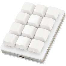 Mini tastiera da gioco RGB a 12 tasti, con cavo USB-C e tastierino meccanico macro con switch rossi, tasti di scelta rapida personalizzabili per PC,