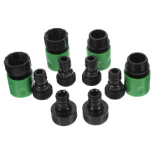 30 stuks/set 3/4 inch snelkoppeling slangkoppeling met schroefdraad voor tuinkraan (zwart en groen)