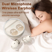 Auricolari mini in-ear SUSUchens compatibili con Bluetooth, chip 5.3, doppio microfono, riduzione del rumore, batteria a lunga durata, rosa