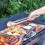 Λαβίδα ψησίματος λουκάνικου OYIGU BBQ, λαβίδα φαγητού με μακριά λαβή από ανοξείδωτο 4