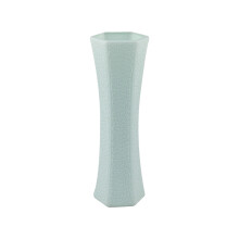 Imitierte glasierte Vase aus Kunststoff für Wohnzimmer, TV-Schrankdekoration, Trockenblumenarrangements - Geschenkidee für Zuhause (Kompatibel mit