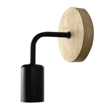 Trävägglampa Vintage vägglampa Vägglampa E27 Sänglampa Retro Industriell Inredning Matrum Sovrumslampa