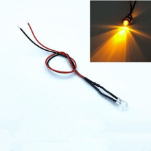 10 stuks voorgemonteerde LED-lichtdiodes GEEL5MM5MM geel5mm-5mm