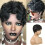 Περούκα Pixie Cut με αφέλειες Κοντή ίσια περούκα Συνθετική περούκα Φιλική για 1