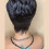 Περούκα Pixie Cut με αφέλειες Κοντή ίσια περούκα Συνθετική περούκα Φιλική για 6