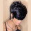 Περούκα Pixie Cut με αφέλειες Κοντή ίσια περούκα Συνθετική περούκα Φιλική για 4