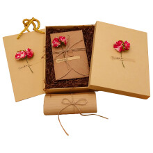 Set di carta da lettere e buste Hariumiu Vintage, cancelleria decorata con fiori, squisito design retrò, liscia e affidabile