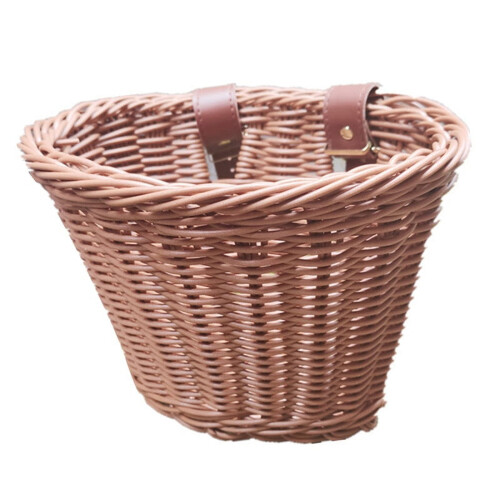 Παιδικό μπροστινό τιμόνι από rattan, χειροποίητο καλάθι ποδηλάτου, υφασμένο παιδικό