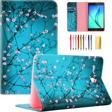 Étui pour tablette T377 compatible avec le modèle Samsung Galaxy Tab E8.0 pouces (2016) (SM-T377A/T377V/T377P/T375/T378) en cuir PU