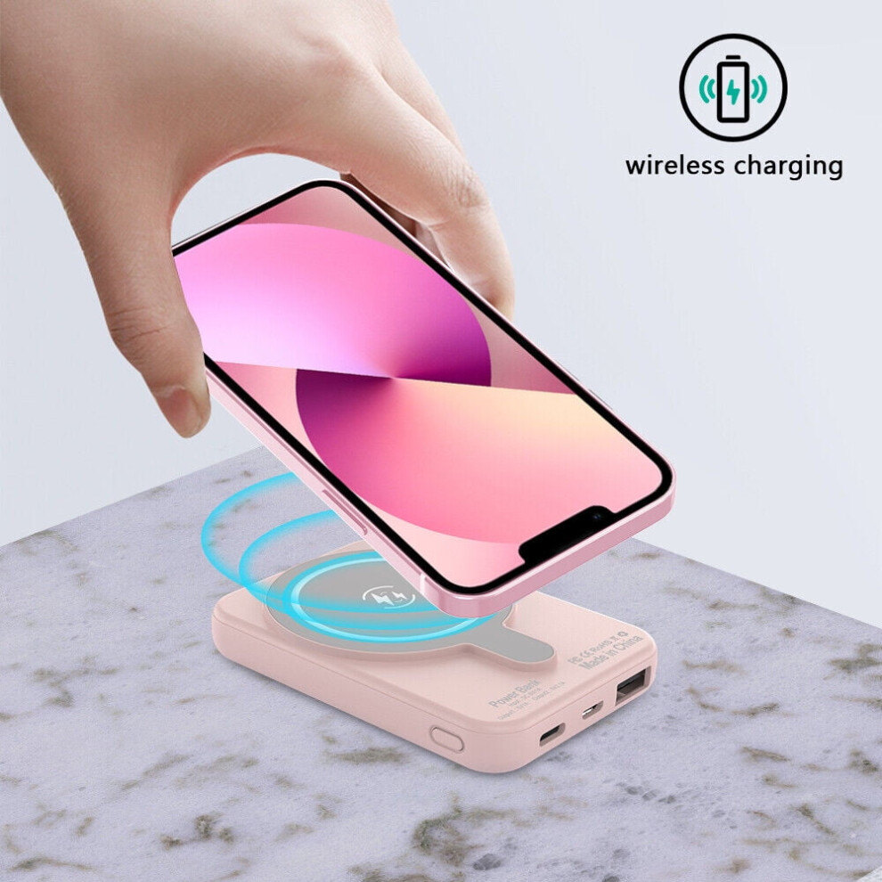 Qi Wireless Power Bank Backup Fast Portable Charger External Battery 900000Mah 9433291463758