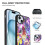 Capa para iPhone 15 compatível com Pikachu, capa de vidro macio para celular com câmera dupla compatível com iPhone 15 Plus. 3