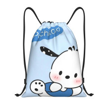 Pochacco Classic Drawstring Bag, opvouwbaar, sporttas, fitnesstas, unisex, strandtas, sporttas, reistas, middelgroot