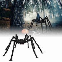 Halloweenské slevy! Avtoify Halloweenské dekorace, Halloweenská simulace lebky, velký pavouk, plyšová pavoučí ozdoba