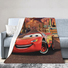 Disney Pixar Cars -hotellihuopa, anime-huopa sängylle, sohvahuopa, erittäin pehmeä fleecehuopa makuuhuoneeseen, olohuoneeseen, 60 x 50 tuumaa