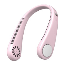 Ventilatore senza pale in silicone USB Fnyoxu, silenzioso, portatile per sport e tempo libero, ideale da appendere al collo o da utilizzare