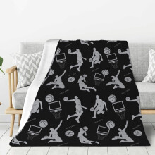 Športové deky na basketbal, celoročné, ultra mäkké, teplé, basketbalové, flísové, pre domácnosť, posteľ, pohovku, kreslo, vonkajšie,