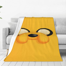 Adventure Time Kuscheldecke, weiche Plüschdecke für Schlafzimmer, Wohnzimmer, Couch, Büro, Ganzjahresgeschenk für Frauen, Männer, Mädchen und