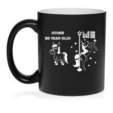 Caneca de cerâmica "Superstar Unicórnio de 30 Anos" - Presente divertido para aniversário de 30 anos, ideal para ela, amiga, colega de trabalho ou