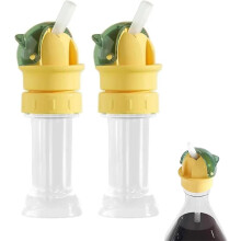 Wiederverwendbarer Trinkflaschen-Strohhalmdeckel für Kinder, kompatibel mit verschiedenen Flaschen – Robuster Babyflaschen-Ausgießeradapter und