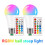 AURORA TRADE E27 RGB Bulb Timing Function Color Changing Remote Control High Brightness Smart Bulb for Home 1