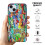 Capa para iPhone 15 compatível com Pikachu, capa de vidro macio para celular com câmera dupla. 3